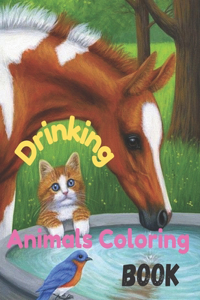 Drinking Animals Coloring Book