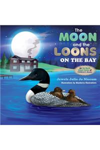 Moon and the Loons on the Bay