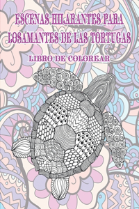 Escenas hilarantes para los amantes de las tortugas - Libro de colorear