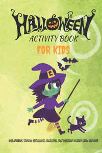 Halloween Activity Book For Kids