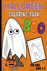 Halloween Coloring Book For Kids Ages 2-4