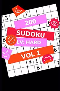 200 Sudoku Lv HARD Vol. 1