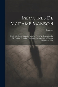 Mémoires De Madame Manson