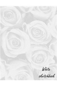 white sketchbook