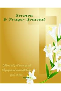Sermon and Prayer Journal