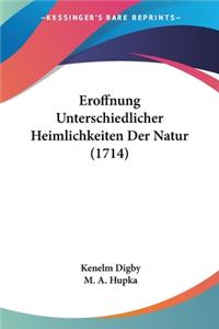 Eroffnung Unterschiedlicher Heimlichkeiten Der Natur (1714)