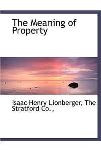 The Meaning of Property