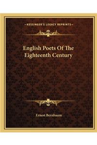 English Poets of the Eighteenth Century