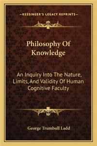 Philosophy Of Knowledge
