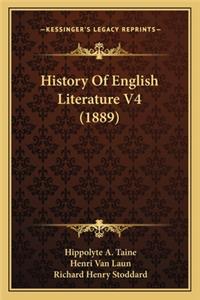 History Of English Literature V4 (1889)