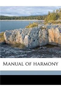 Manual of Harmony