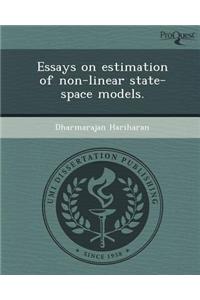 Essays on Estimation of Non-Linear State-Space Models