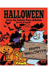 Halloween Livro da Colorir para Adultos