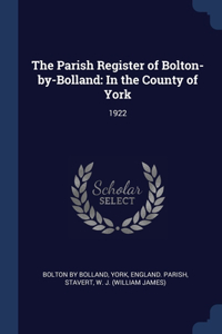 Parish Register of Bolton-by-Bolland