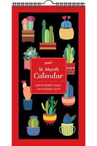 Posh: Succulents 16-Month 2018-2019 Wall Calendar