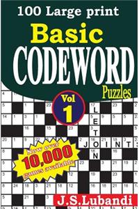 100 Large Print Basic Codeword Puzzles