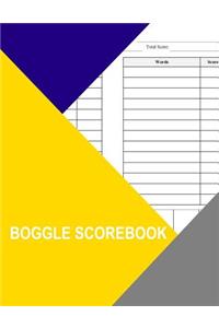 Boggle Scorebook