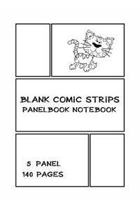 Blank Comic Strips Panelbook Notebook