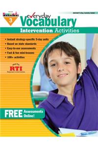 Everyday Vocabulary Intervention Activities for Grade 3 Teacher Resource