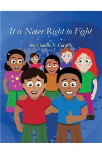 It Is Never Right to Fight