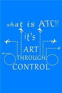 Art Through Control Air Traffic Controller Journal Notebook Diary