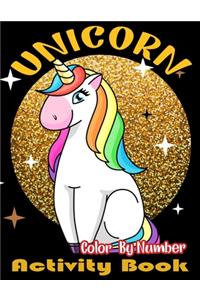 Unicorn Color By Number Activity Book