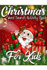 Christmas Word Search Activity Book for Kids