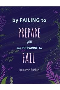 By Failing to Prepare You are Preparing To Fail