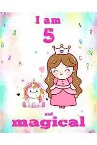 unicorn journal i am 5 and magical