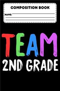 Composition Book Team 2nd Grade