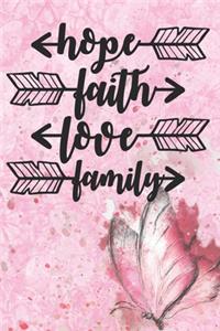 Hope Faith Love Family