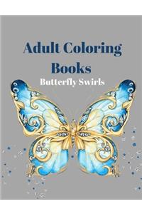Adult Coloring Books Butterfly Swirls