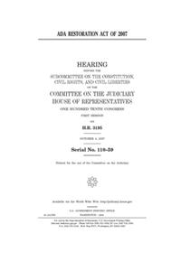 ADA Restoration Act of 2007