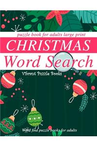 Christmas word search puzzle book for adults large print