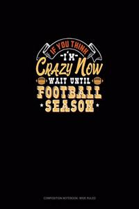 If You Think I'm Crazy Now Wait Until Football Season