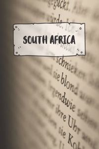 South Africa: Ruled Travel Diary Notebook or Journey Journal - Lined Trip Pocketbook for Men and Women with Lines