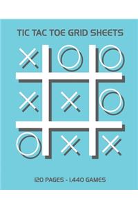 Tic Tac Toe Grid Sheets