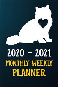 2020 2021 Monthly Weekly Planner