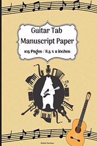 Guitarist Tab manuscript paper
