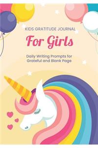 Kids Gratitude Journal for Girls Daily Writing Prompts for Grateful and Blank Page