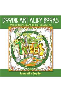 Trees Coloring Art Book