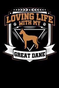 Loving Life with My Great Dane: Fun Diary for Dog Owners with Dog Stationary Paper, Cute Dog Illustrations, and More