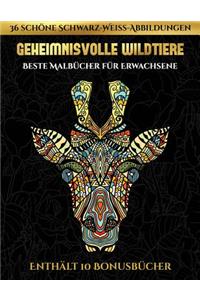 Beste Malbücher für Erwachsene (Geheimnisvolle Wildtiere)