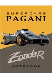 Supercars Pagani Zonda R Notebook