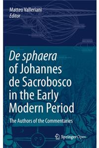 de Sphaera of Johannes de Sacrobosco in the Early Modern Period