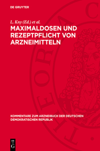 Maximaldosen Und Rezeptpflicht Von Arzneimitteln