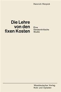 Lehre Von Den Fixen Kosten