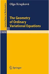 Geometry of Ordinary Variational Equations