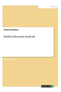 Burden allocation methods