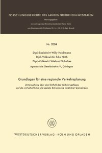 Grundlagen für eine regionale Verkehrsplanung